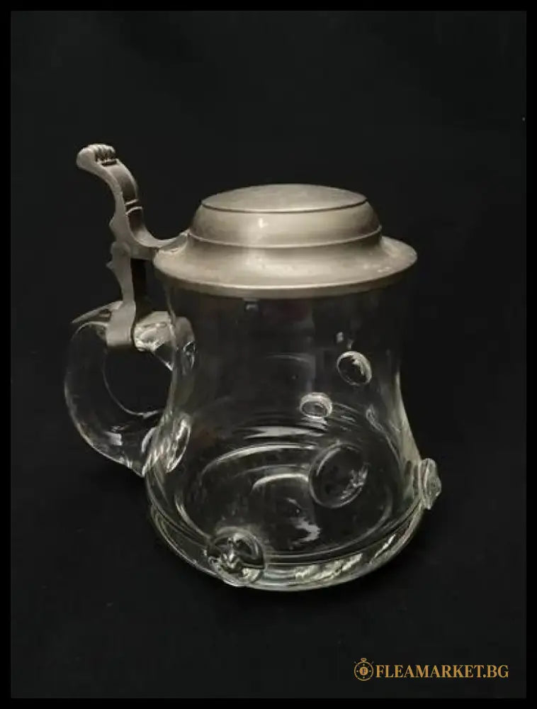 Стъклена халба с капак,вместимост 0,5L (514)