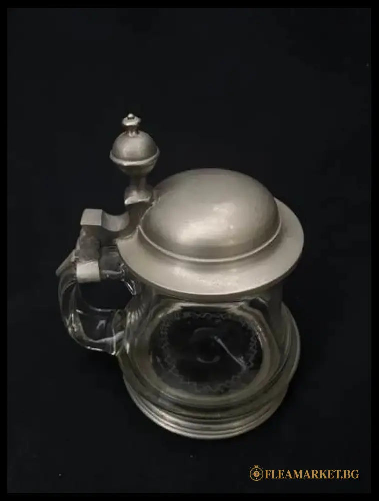 Стъклена халба с капак,вместимост 0,5L (516)