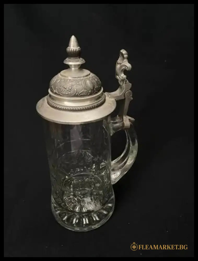 Стъклена халба с капак,вместимост 0,5L (510)