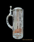 Стъклена халба с капак,вместимост 0,5L - antique