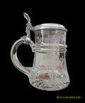 Стъклена халба с капак,вместимост 250mL (486)