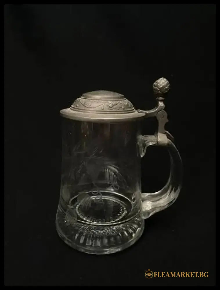 Стъклена халба с капак,вместимост 250mL (513)