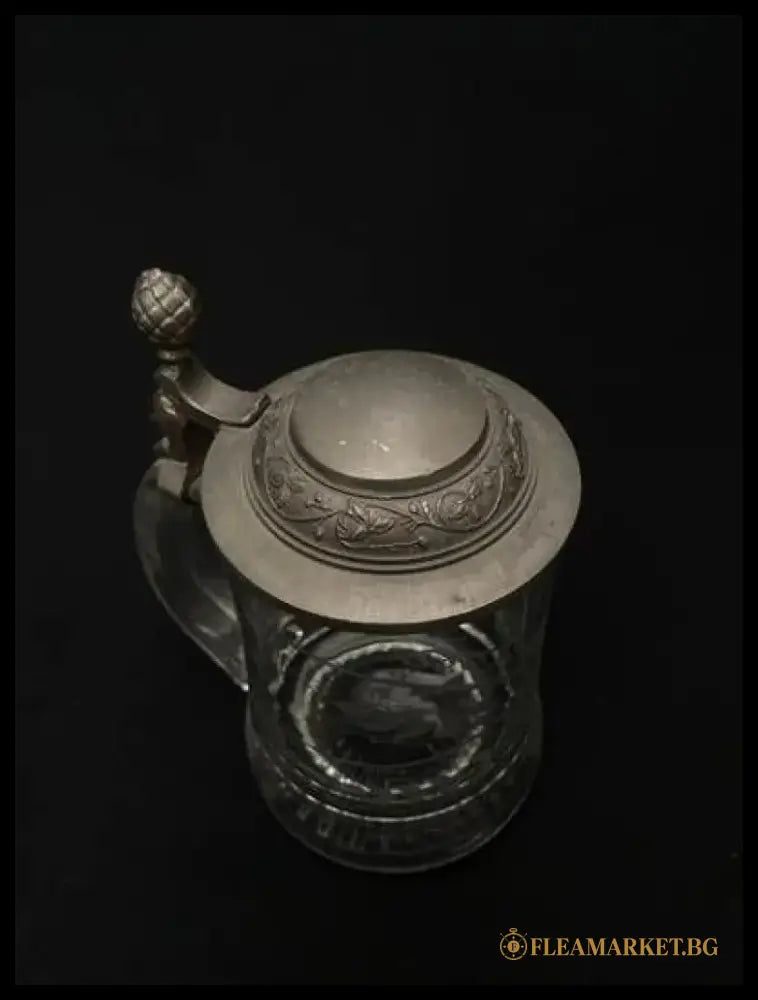 Стъклена халба с капак,вместимост 250mL (513)