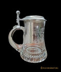 Стъклена халба с капак,вместимост 250mL - antique