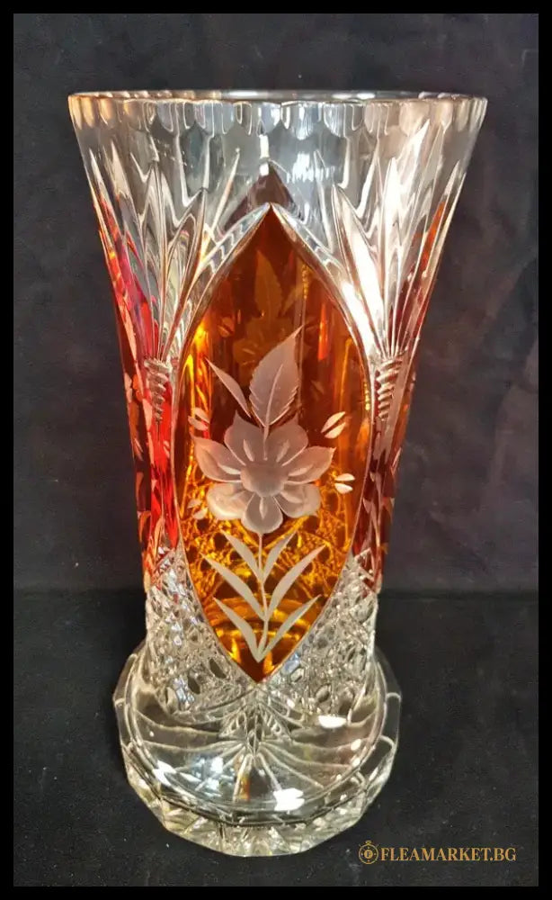 Стъклена ваза Cristal d’Arques - antique
