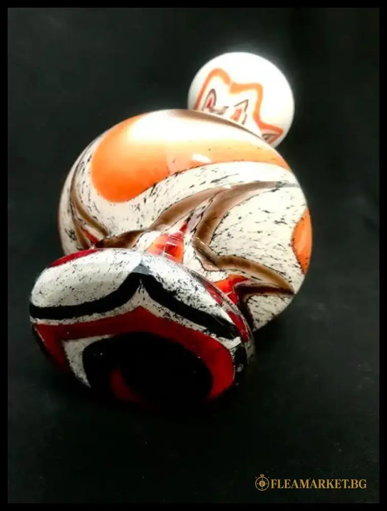 Стъклена ваза Opaline Florence Empoli Italy - antique