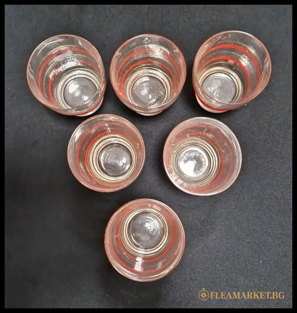 Стъклени чаши за вода и безалкохолни напитки - на брой - antique