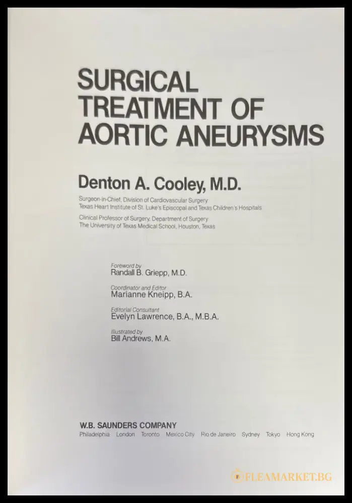 Surgical treatment of aortic aneurysms - Книги