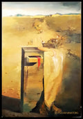 Сюрреалистична композиция с женска фигура- масло от неизвестен автор (1121) - Картина