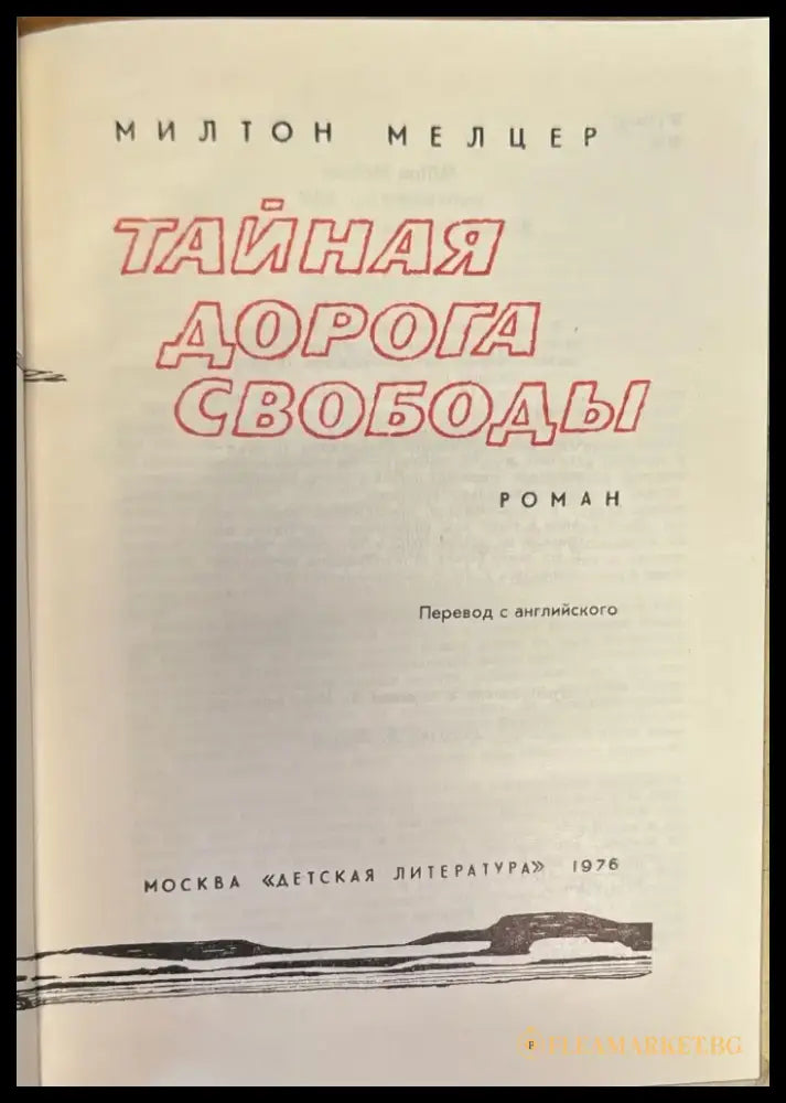 Тайная дорога свободы - Книги