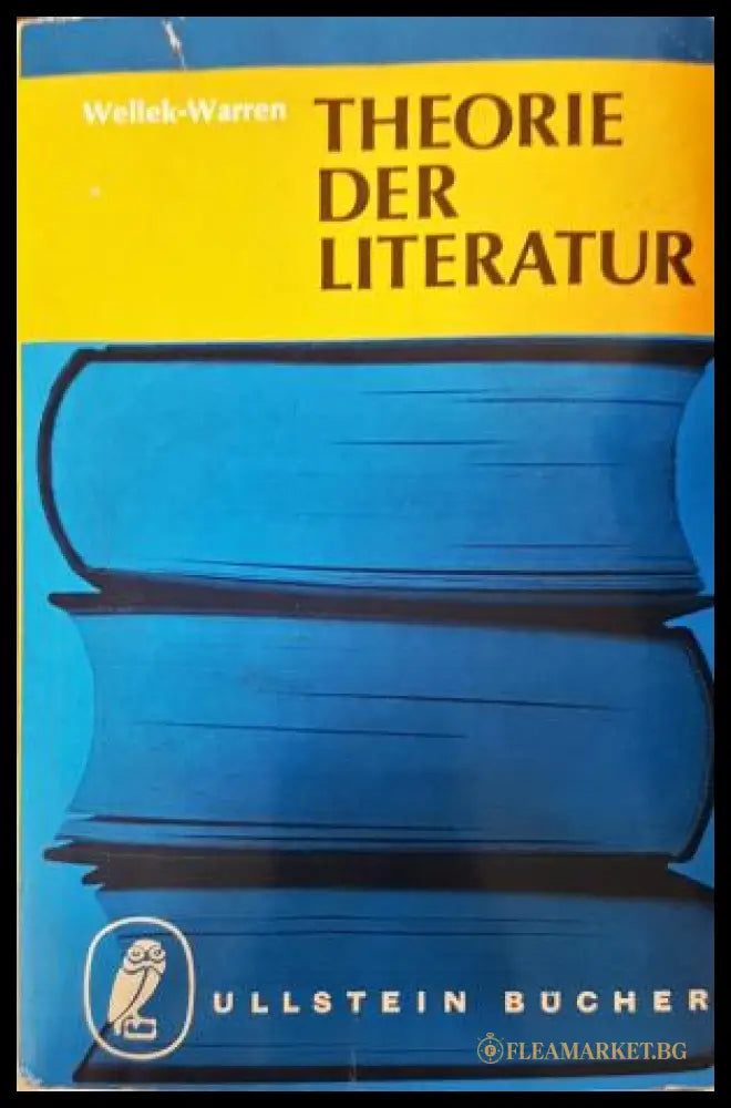 Theorie der Literatur - Wellek & Warren