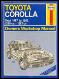 Toyota Corolla Sept 1987 to 1992 Owners Workshop Manual - Книги