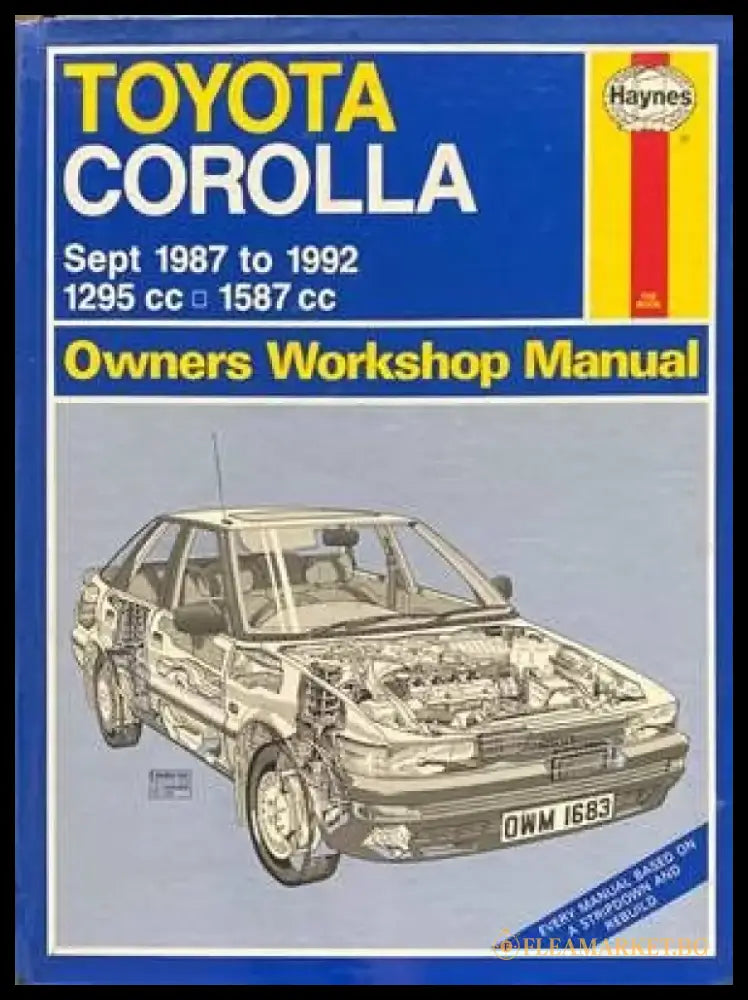 Toyota Corolla Sept 1987 to 1992 Owners Workshop Manual - Книги