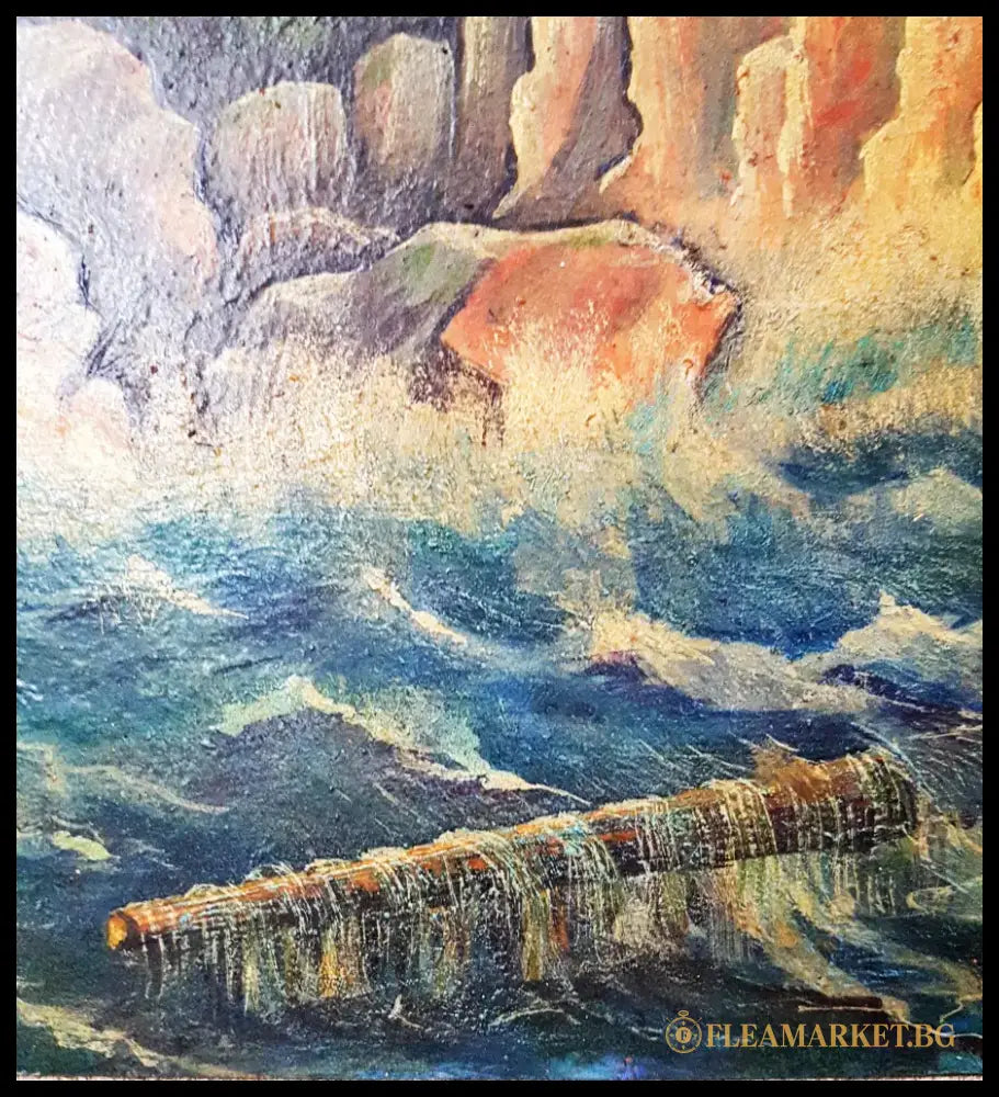 ’Юшкан’- масло от Г. Пенчовски- 1965 година (1123) - Картина