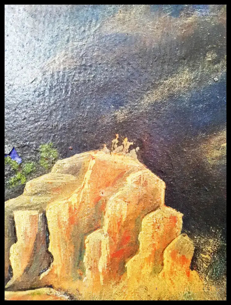 ’Юшкан’- масло от Г. Пенчовски- 1965 година (1123) - Картина