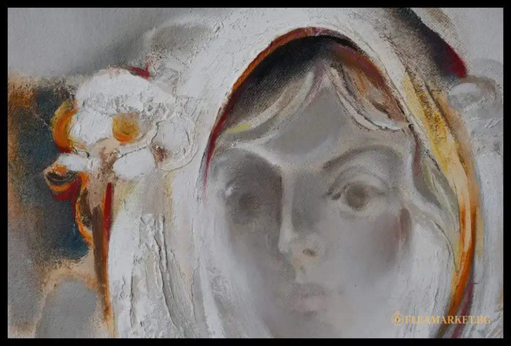 Васил Карадимов (1937-2022) ’Мечтание’ - масло върху лен подписана - antique