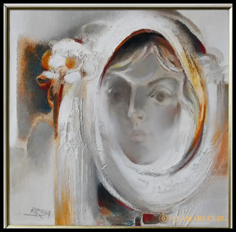 Васил Карадимов (1937-2022) ’Мечтание’ - масло върху лен подписана - antique