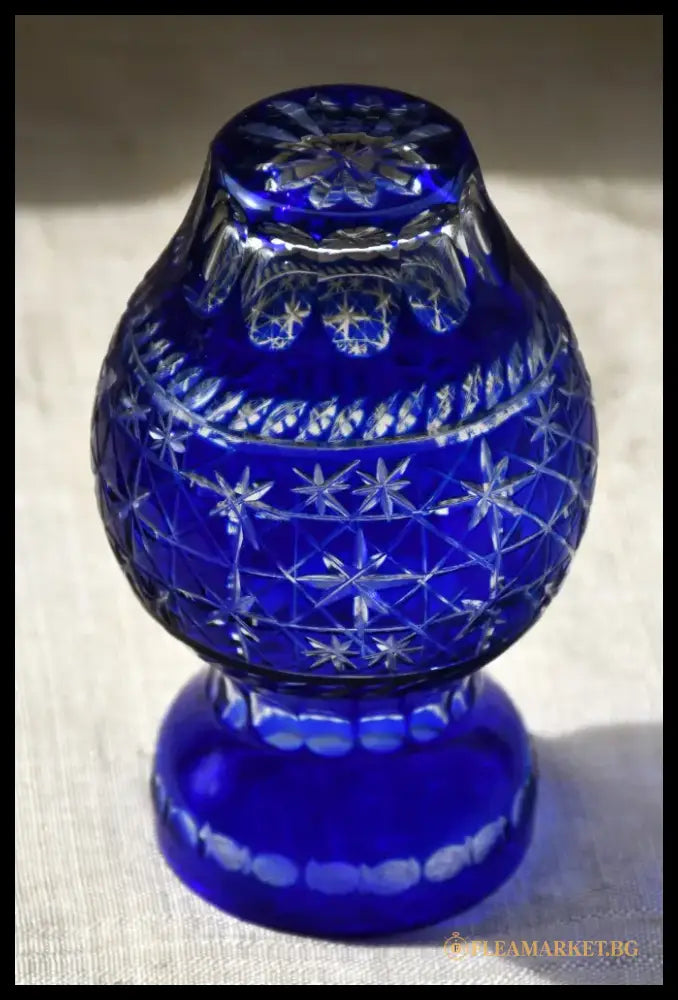 Ваза двуслоен кристал Бохемия винтидж - antique