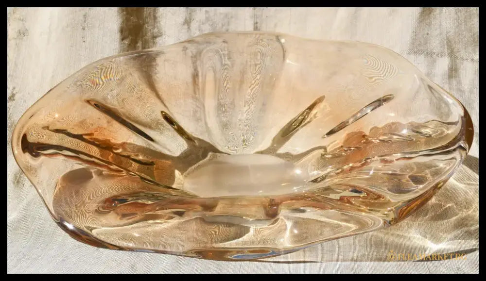Vintage българско арт стъкло - centrepiece - antique