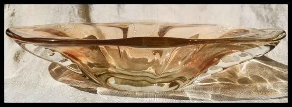 Vintage българско арт стъкло - centrepiece - antique