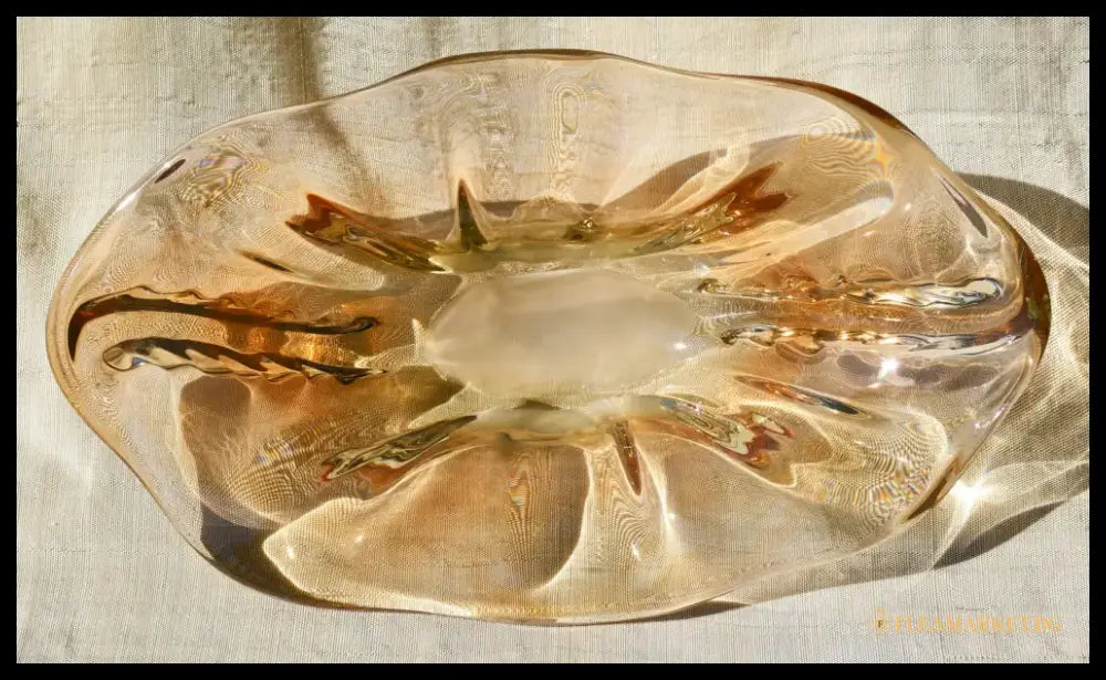 Vintage българско арт стъкло - centrepiece - antique