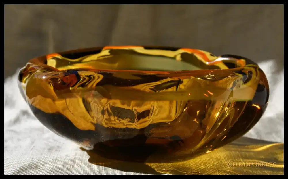 Винтидж art-glass пепелник/centrepiece от 1960-те - antique