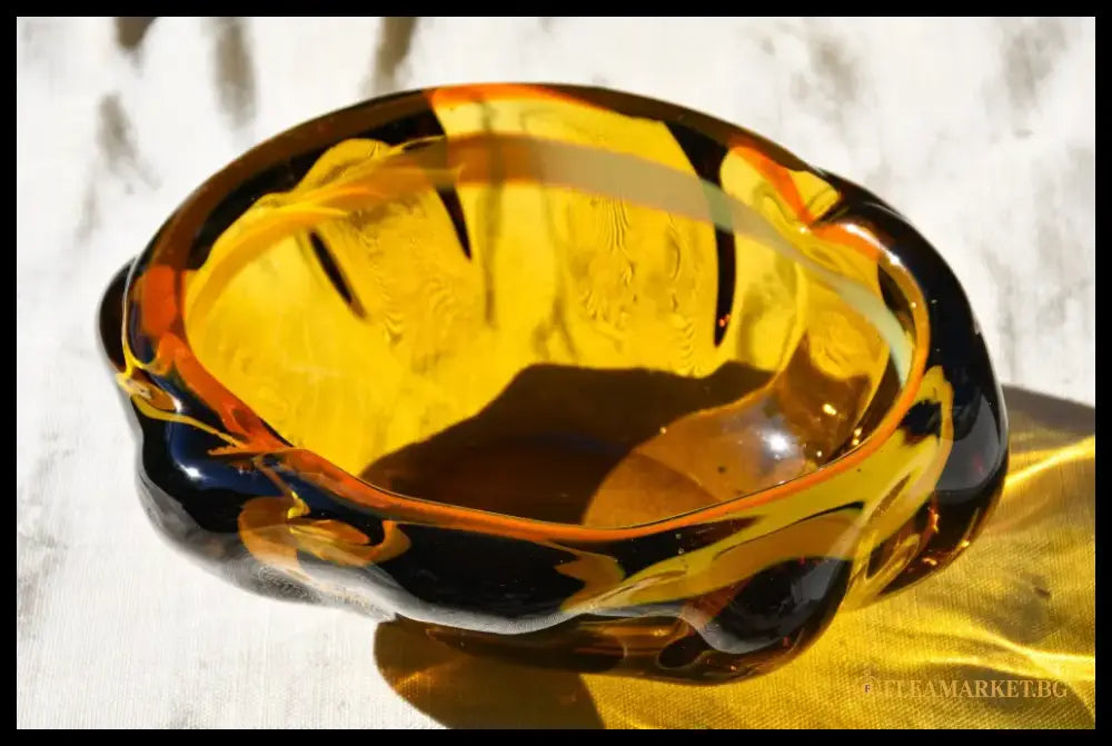 Винтидж art-glass пепелник/centrepiece от 1960-те - antique