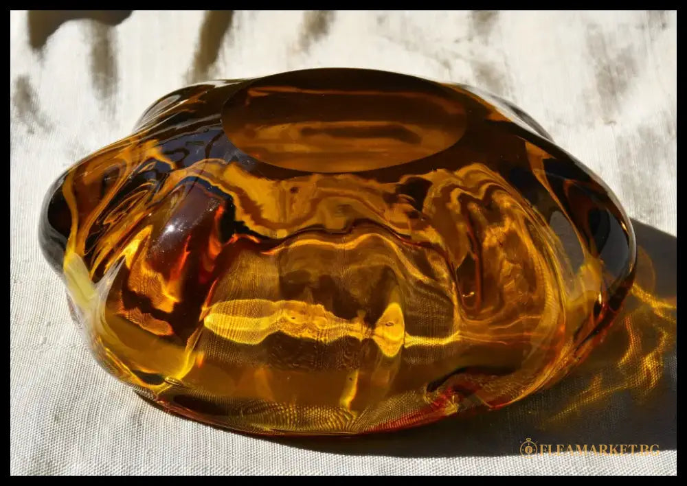 Винтидж art-glass пепелник/centrepiece от 1960-те - antique
