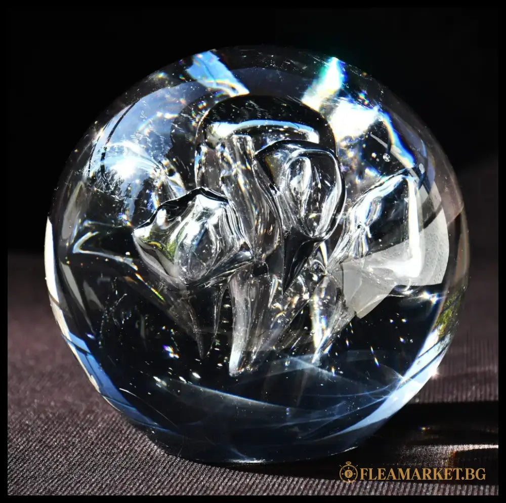 Винтидж art-glass преспапие - antique