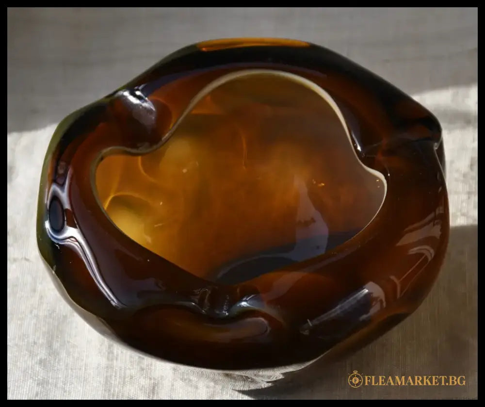 Винтидж пепелник - art glass - antique