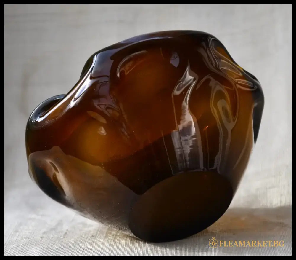 Винтидж пепелник - art glass - antique