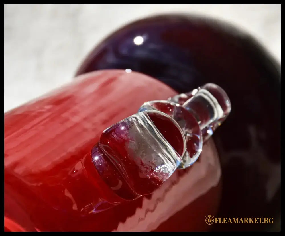 Винтидж полска art-glass ваза - antique