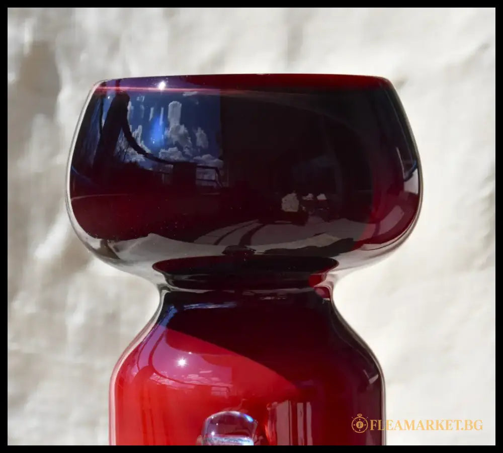 Винтидж полска art-glass ваза - antique