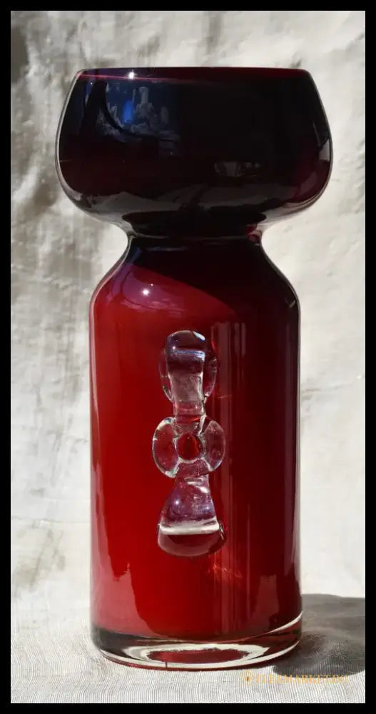 Винтидж полска art-glass ваза - antique