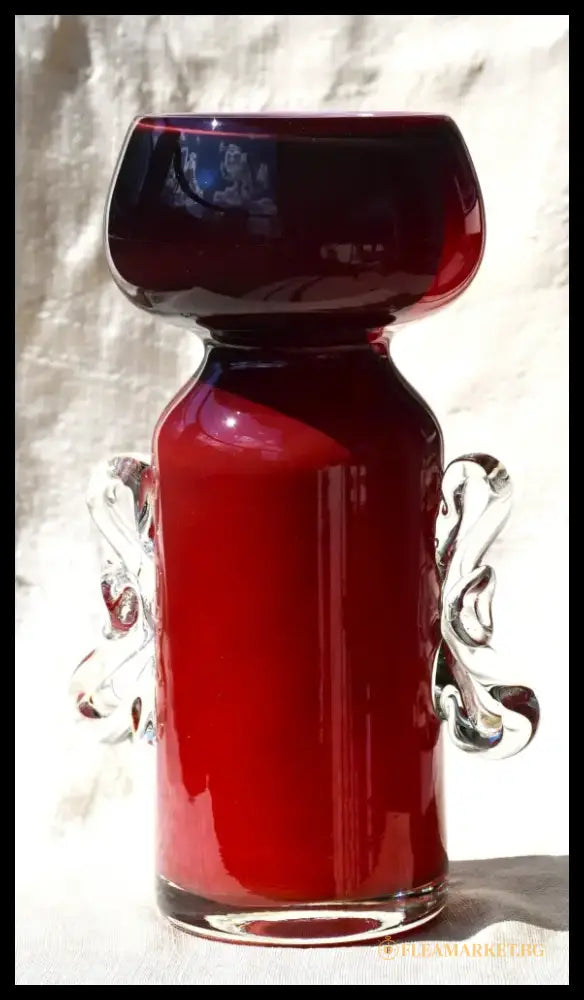 Винтидж полска art-glass ваза - antique