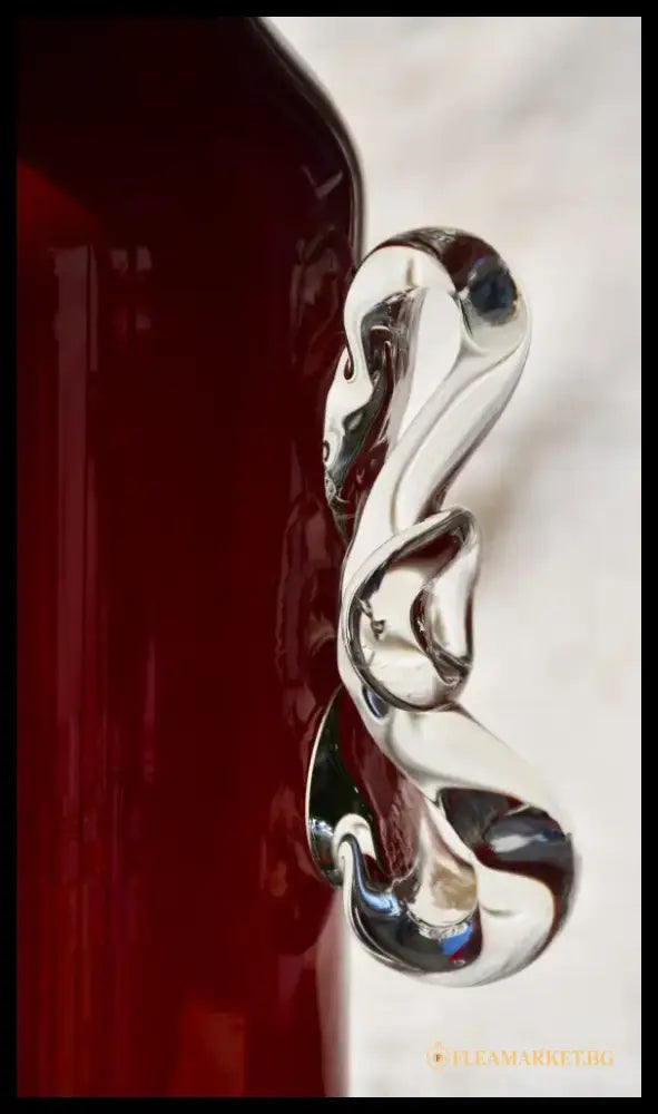 Винтидж полска art-glass ваза - antique