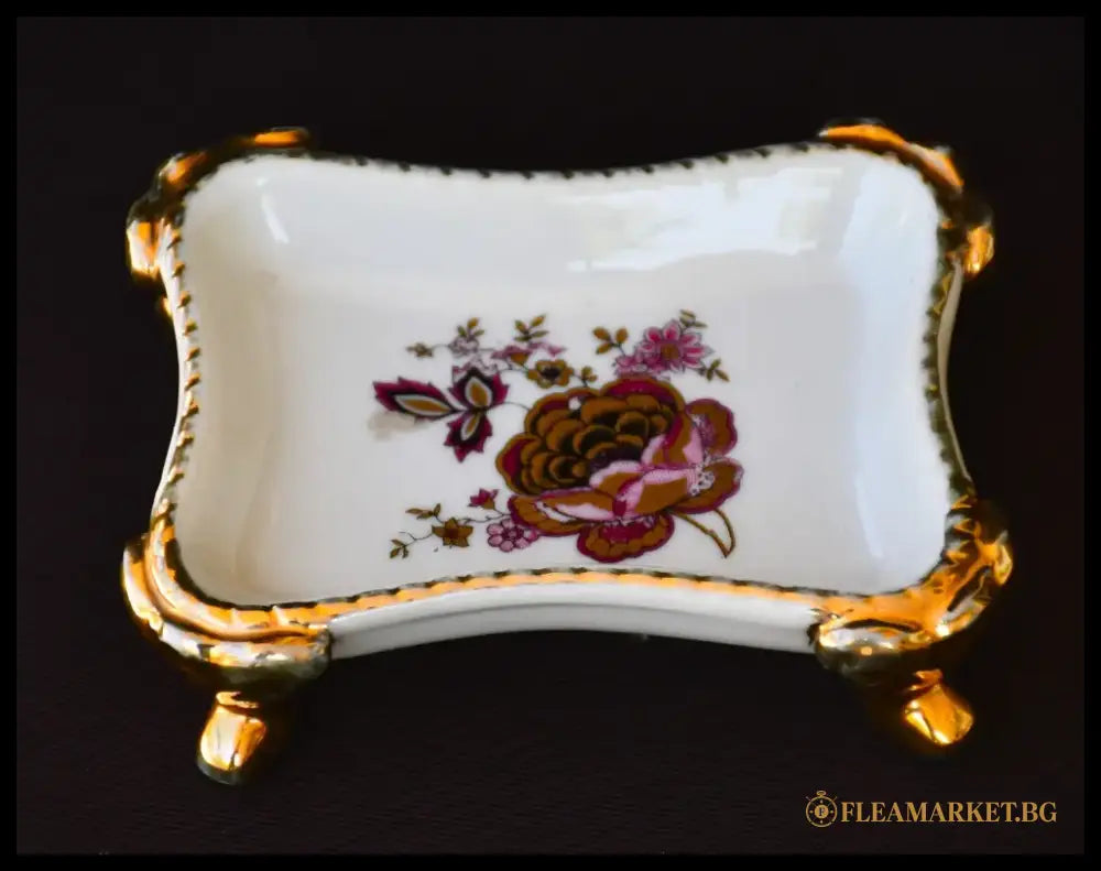 Винтидж порцеланова поставка за пръстени - antique
