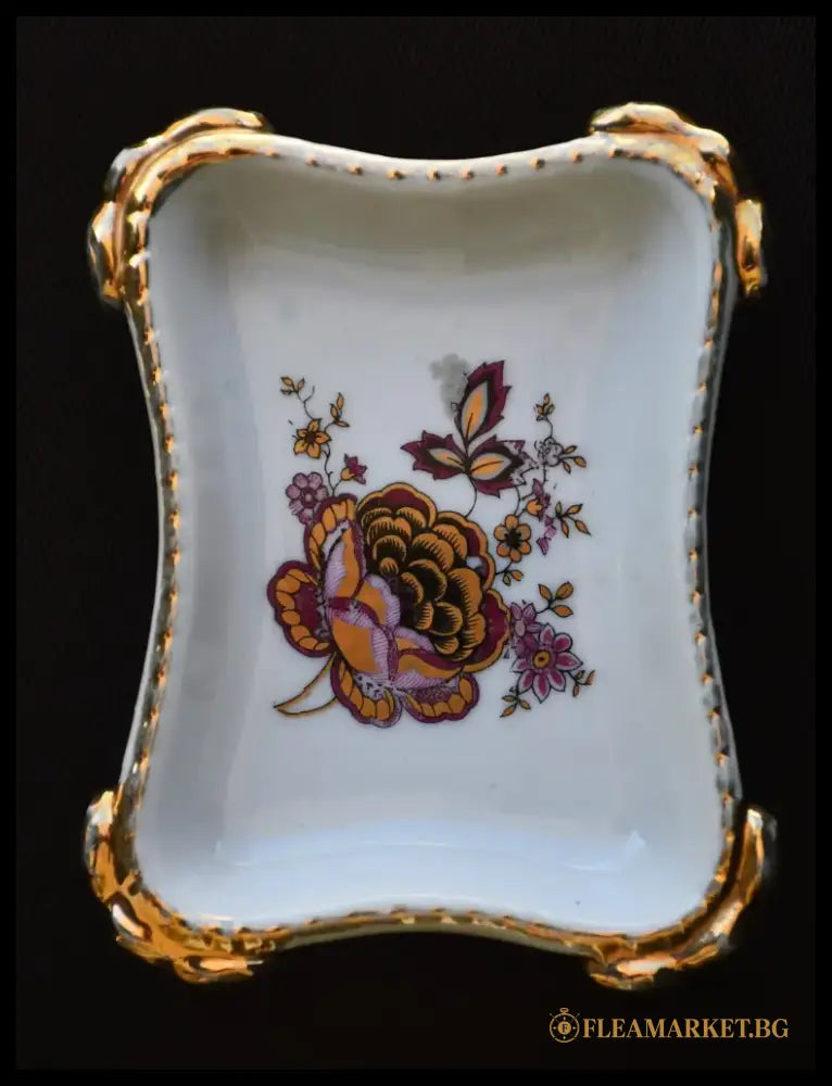 Винтидж порцеланова поставка за пръстени - antique