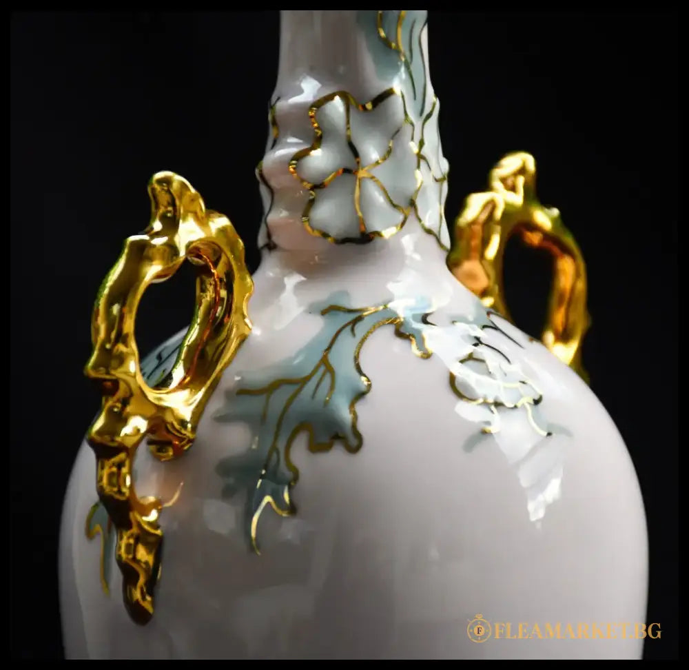 Винтидж ваза - розов порцелан ’H&C’ (Haas & Czjzek) - antique