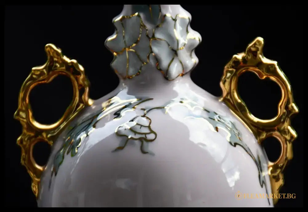 Винтидж ваза - розов порцелан ’H&C’ (Haas & Czjzek) - antique
