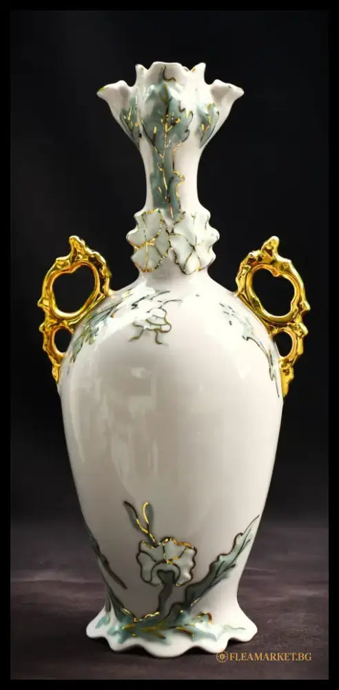Винтидж ваза - розов порцелан ’H&C’ (Haas & Czjzek) - antique