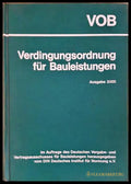VOB Verdingungsordnung für Bauleistungen - корица