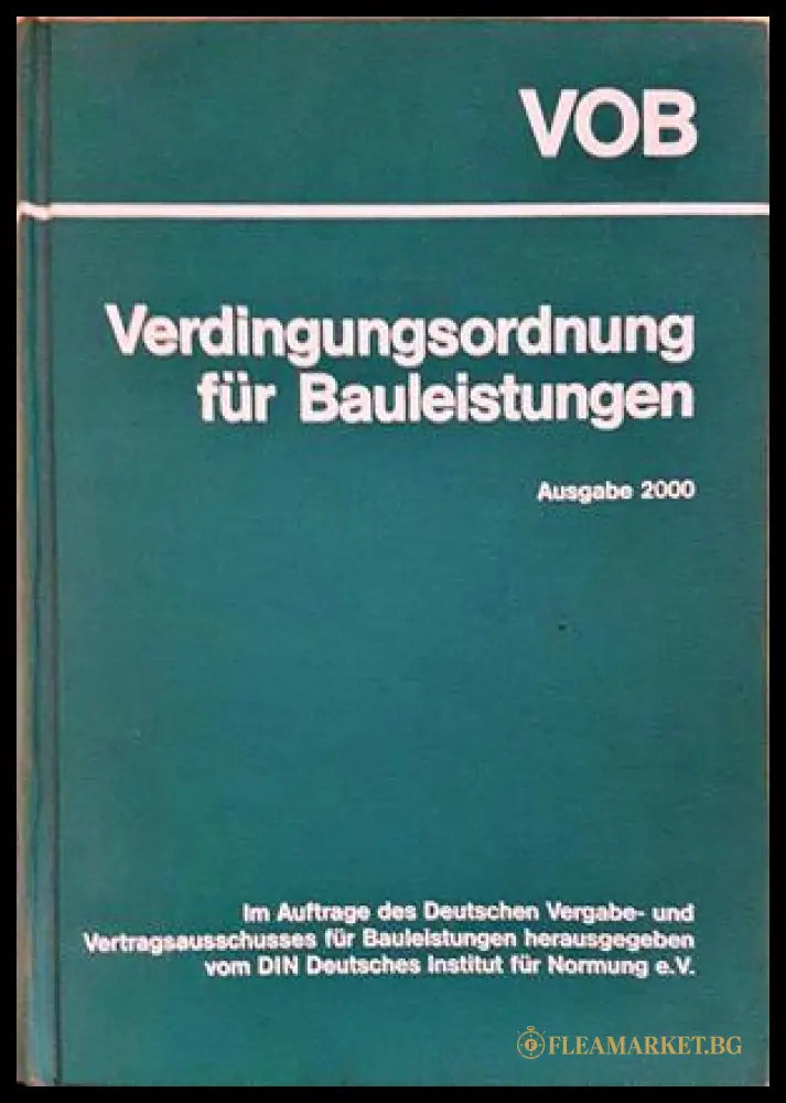 VOB Verdingungsordnung für Bauleistungen - корица