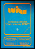 Vorlesungsleitfaden Wintersemester 1998/99 (332306261830) - Studierendenschaft der Universität zu Köln - Книга
