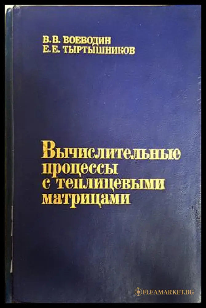 Вычислительные процессы с теплицевыми матрицами - корица