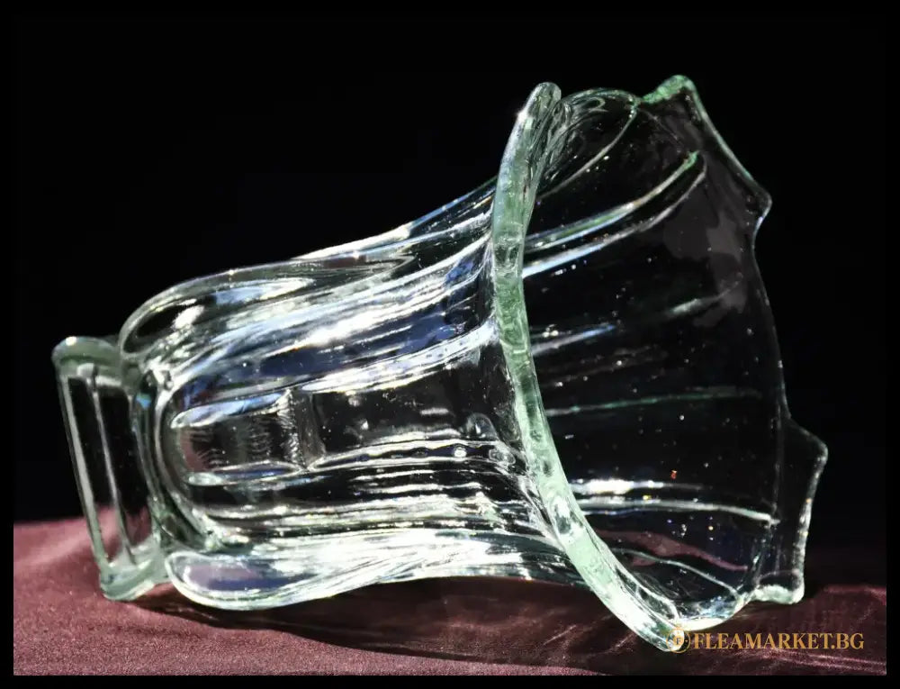 Walther Glass - модел ’ Sigrid ’ - Vintage ваза в стил Art Deco - antique