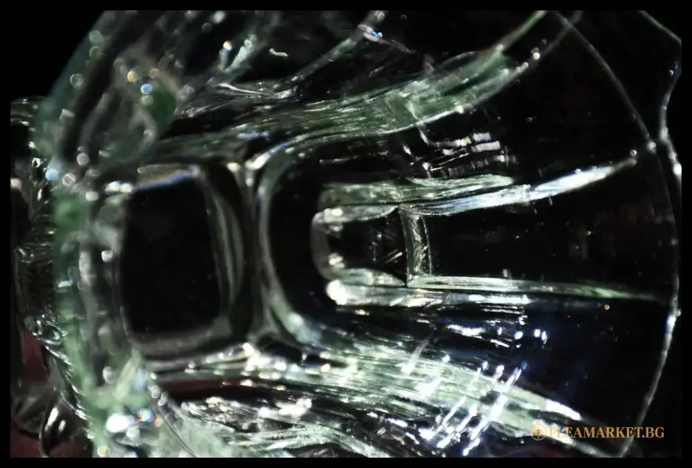 Walther Glass - модел ’ Sigrid ’ - Vintage ваза в стил Art Deco - antique