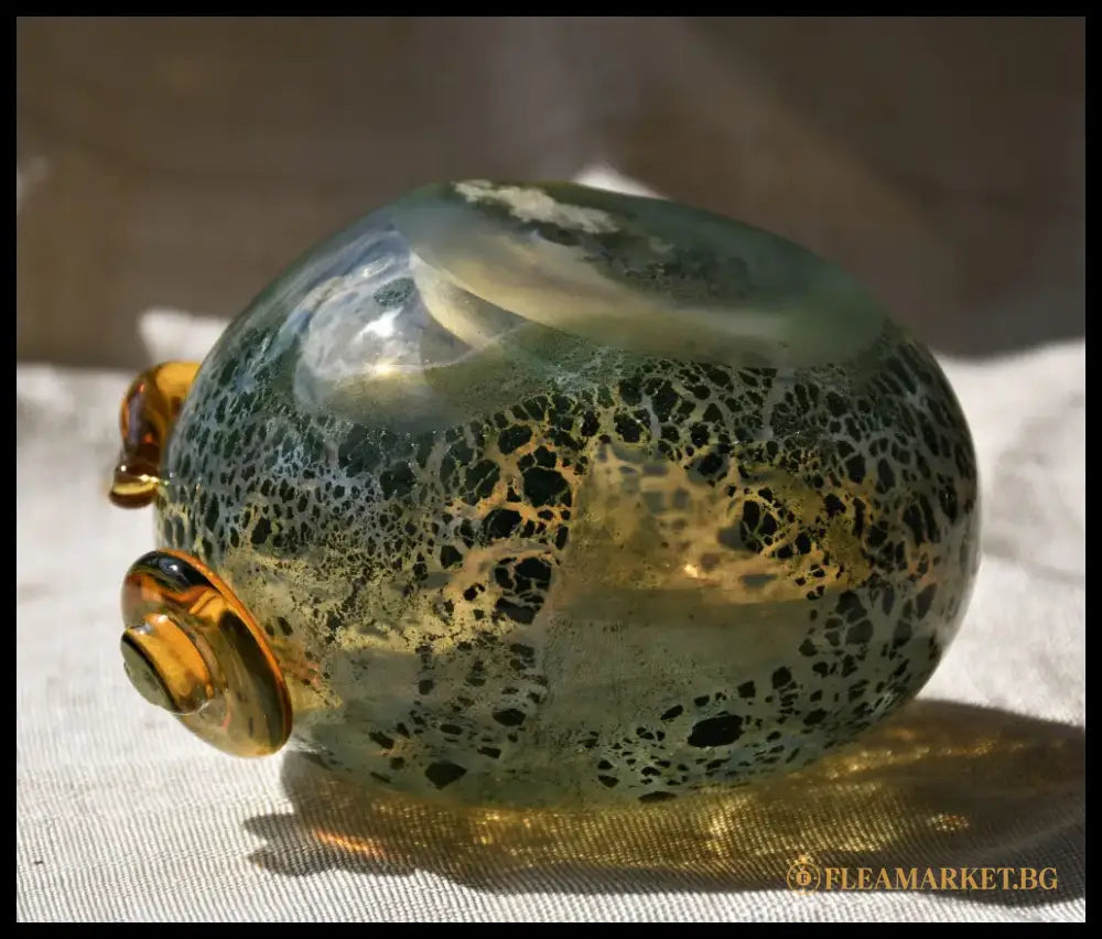 Жаба - art glass - antique