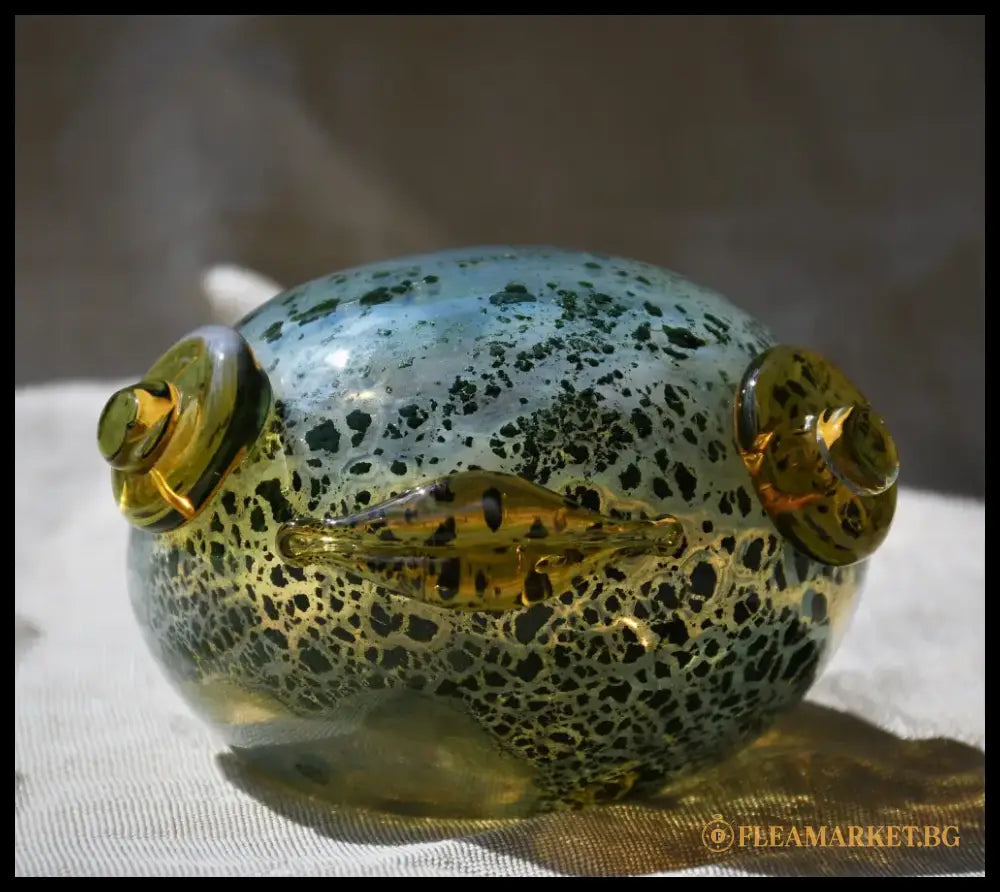 Жаба - art glass - antique