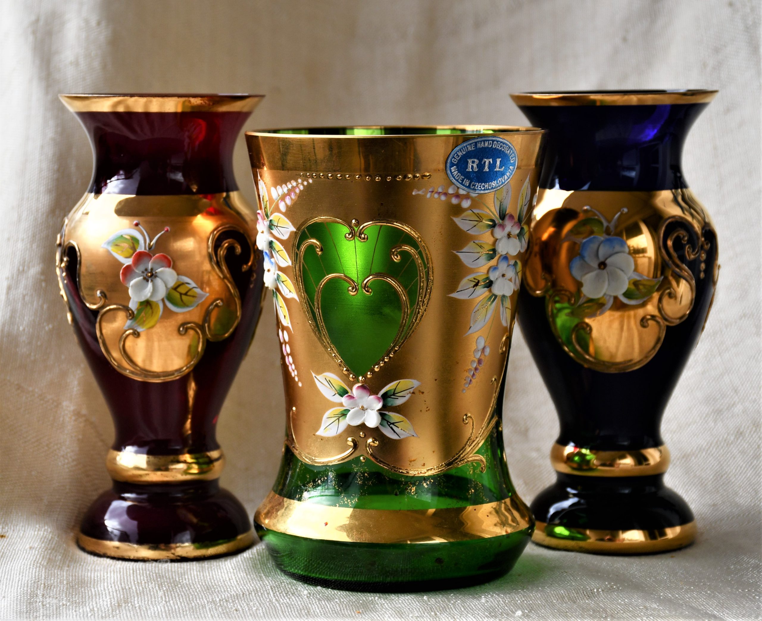 Комплект от вази "Tre Fuochi" - "Bohemia"